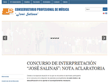 Tablet Screenshot of conservatoriodebaza.com